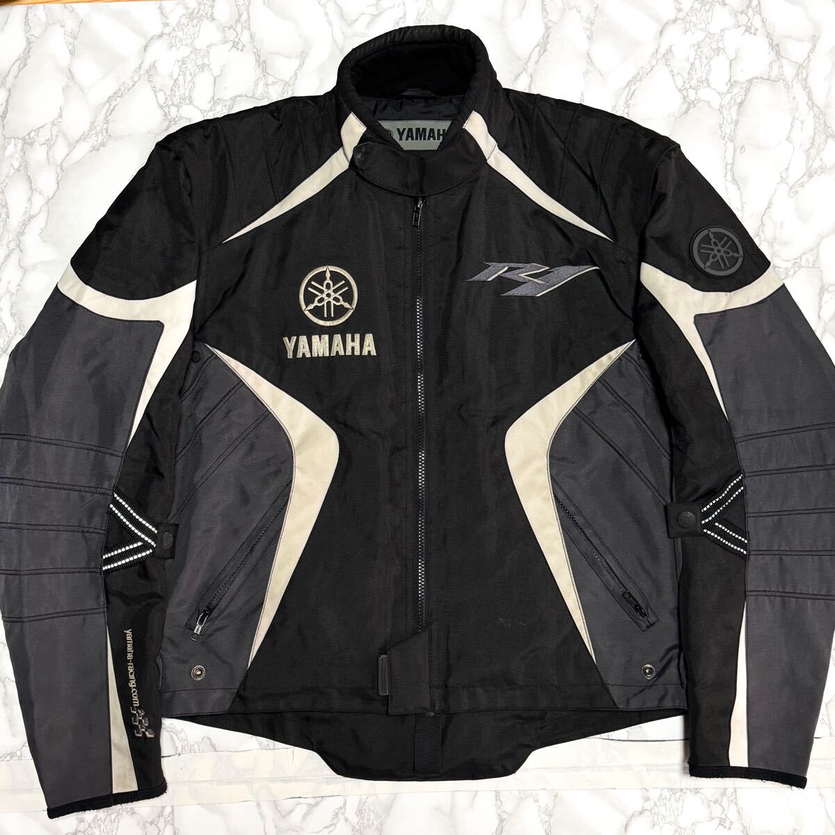希少【YAMAHA ヤマハ【商品名】R series/2way中綿 ライディングジャケット/ライダースジャケット レーシング ジャケット ブルゾン拍卖