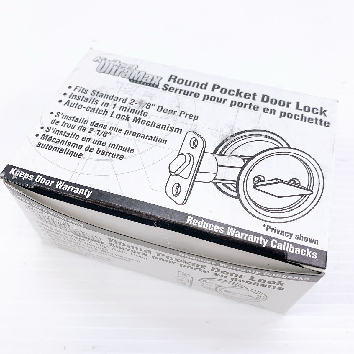 Kwikset クイックセット Round Pocket Door Lock ドアノブ ドアハンドル アンティーク インテリア 建具 内装 建築 金物 93350-013拍卖