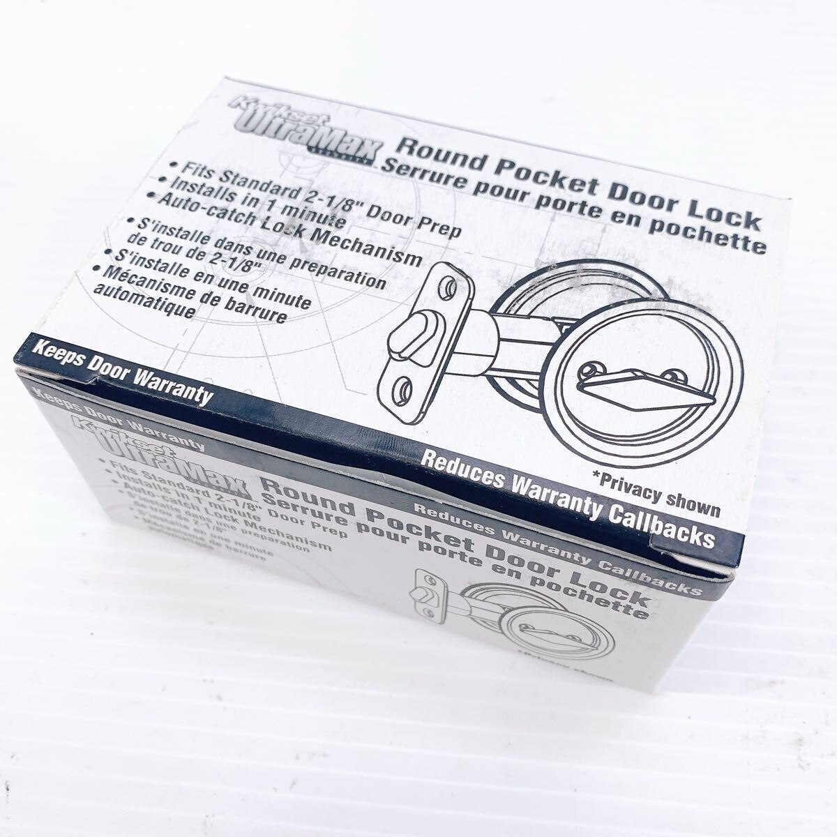 Kwikset クイックセット Round Pocket Door Lock ドアノブ ドアハンドル アンティーク インテリア 建具 金物 ハンドル 93350-013拍卖