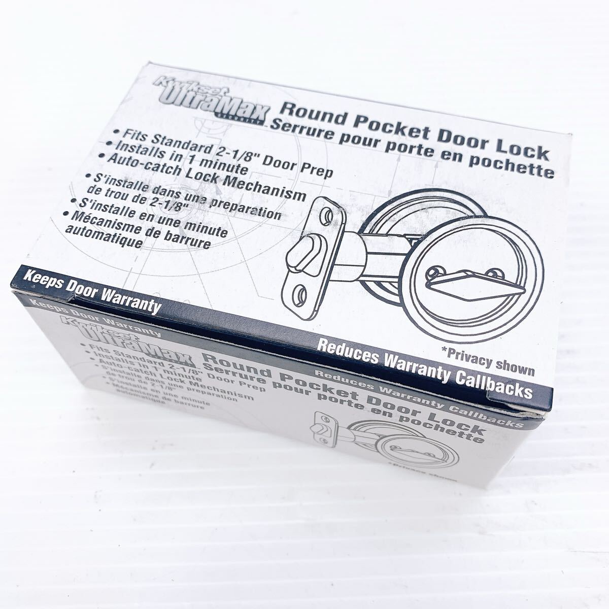 Kwikset クイックセット Round Pocket Door Lock ドアノブ ドアハンドル アンティーク インテリア 建具 建築 ハンドル 93350-013拍卖