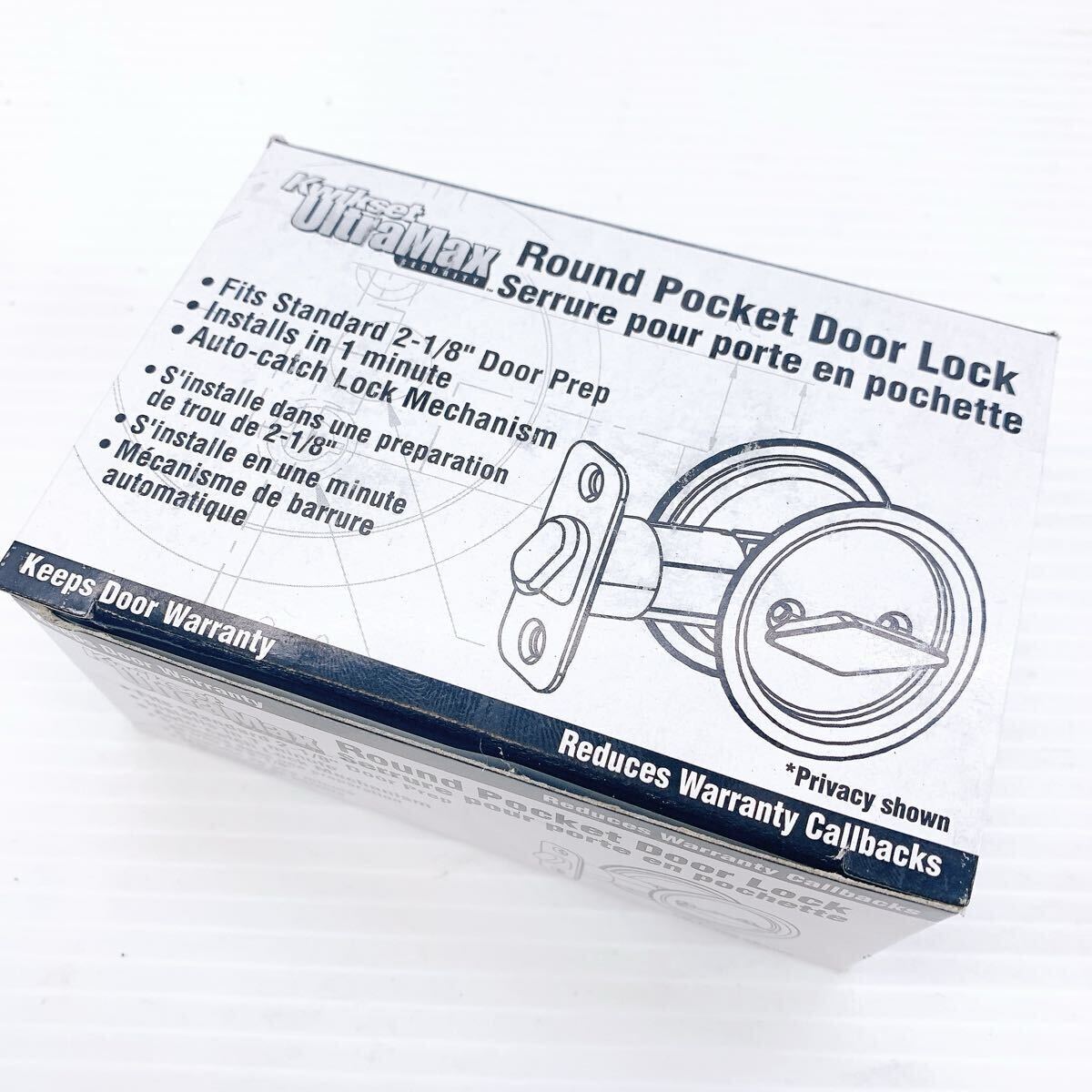 Kwikset クイックセット Round Pocket Door Lock ドアノブ ドアハンドル アンティーク インテリア 建具 建築 設備 93350-013拍卖