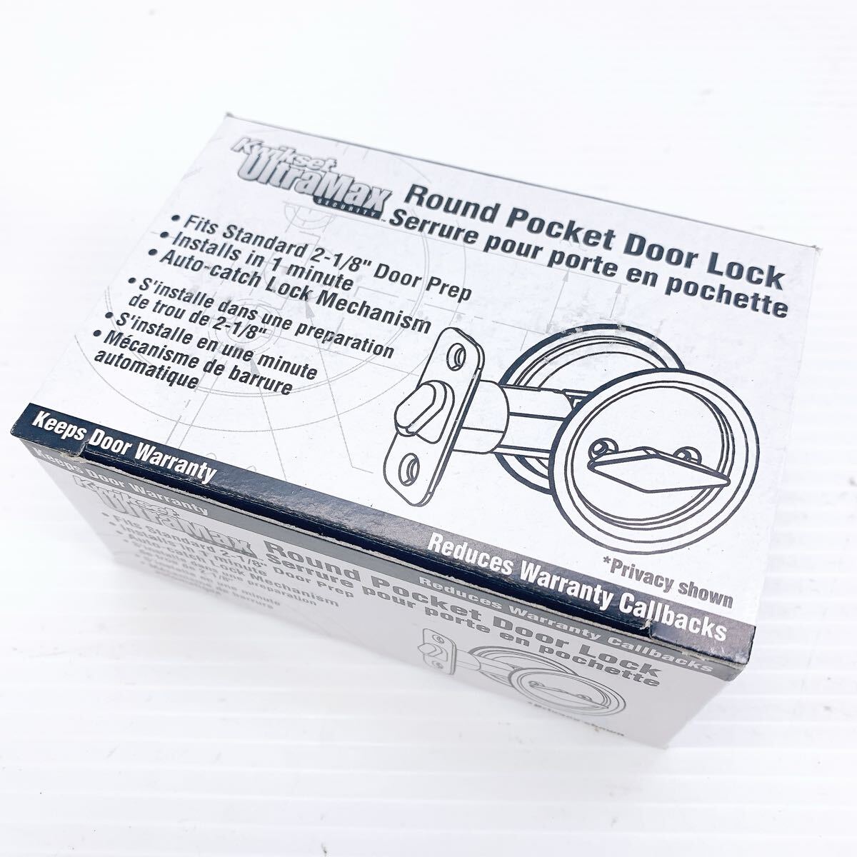 Kwikset クイックセット Round Pocket Door Lock ドアノブ ドアハンドル アンティーク インテリア 建具 建築 93350-013拍卖