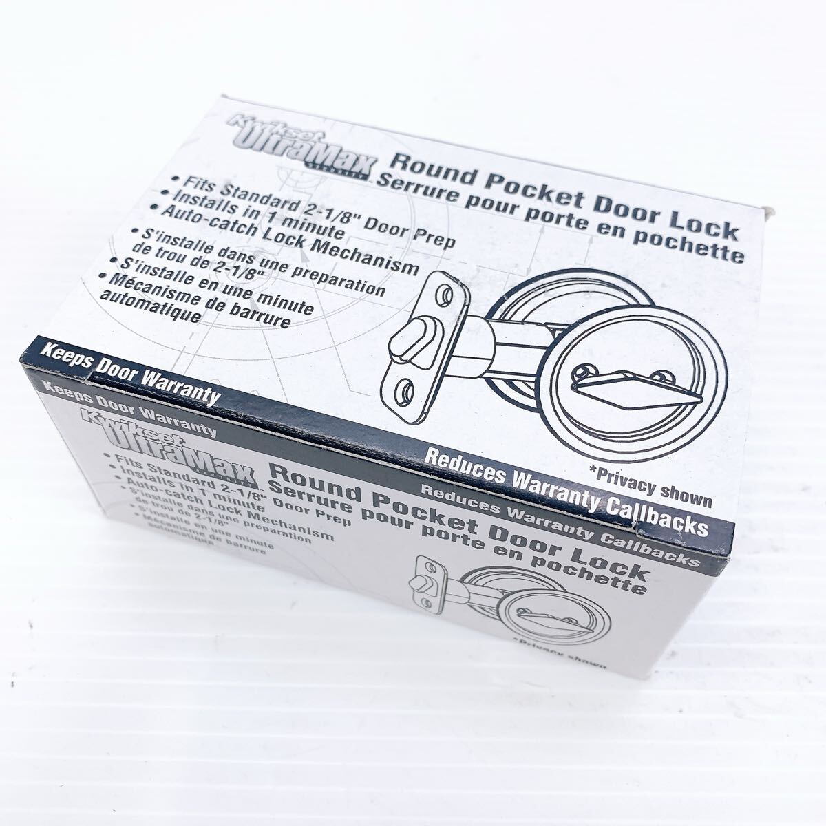 Kwikset クイックセット Round Pocket Door Lock ドアノブ ドアハンドル アンティーク インテリア 建具 建築 93350-013 鍵 ロック拍卖
