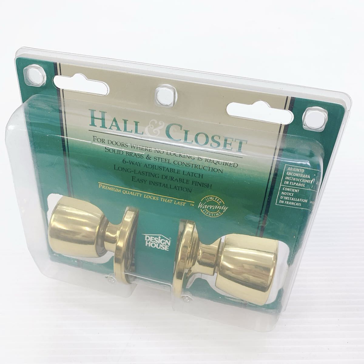 DESIGN HOUSE デザイン ハウス HALL CLOSET 800-558-8700 ドアノブ 建具 ドアハンドル アンティーク インテリア 建築 設備 ハンドル拍卖