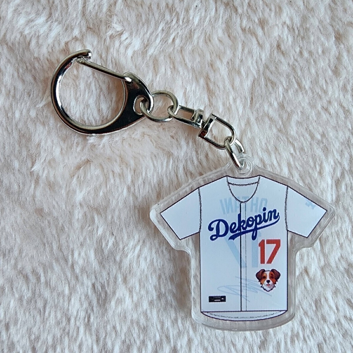 新品未使用 デコピン ロサンゼルス・ドジャース 野球 ユニフォームキーホルダー Dekopin 大谷翔平拍卖