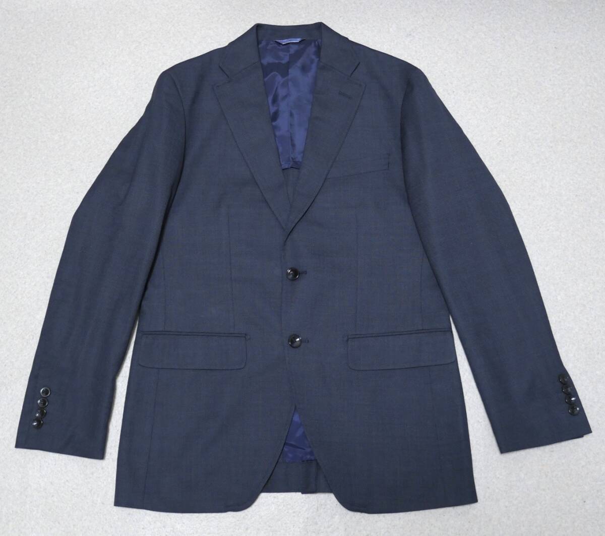 CAFE SOHO カフェソーホー テーラードジャケット 紺 A5 ブレザー 美品 タスマニアブレンド拍卖