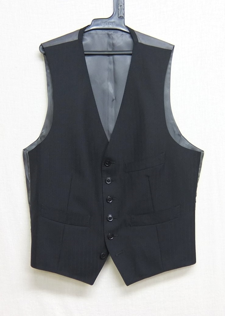 スーツカンパニー PCN40702 ジレ ベスト 黒 SS ブラック THE SUIT COMPANY拍卖