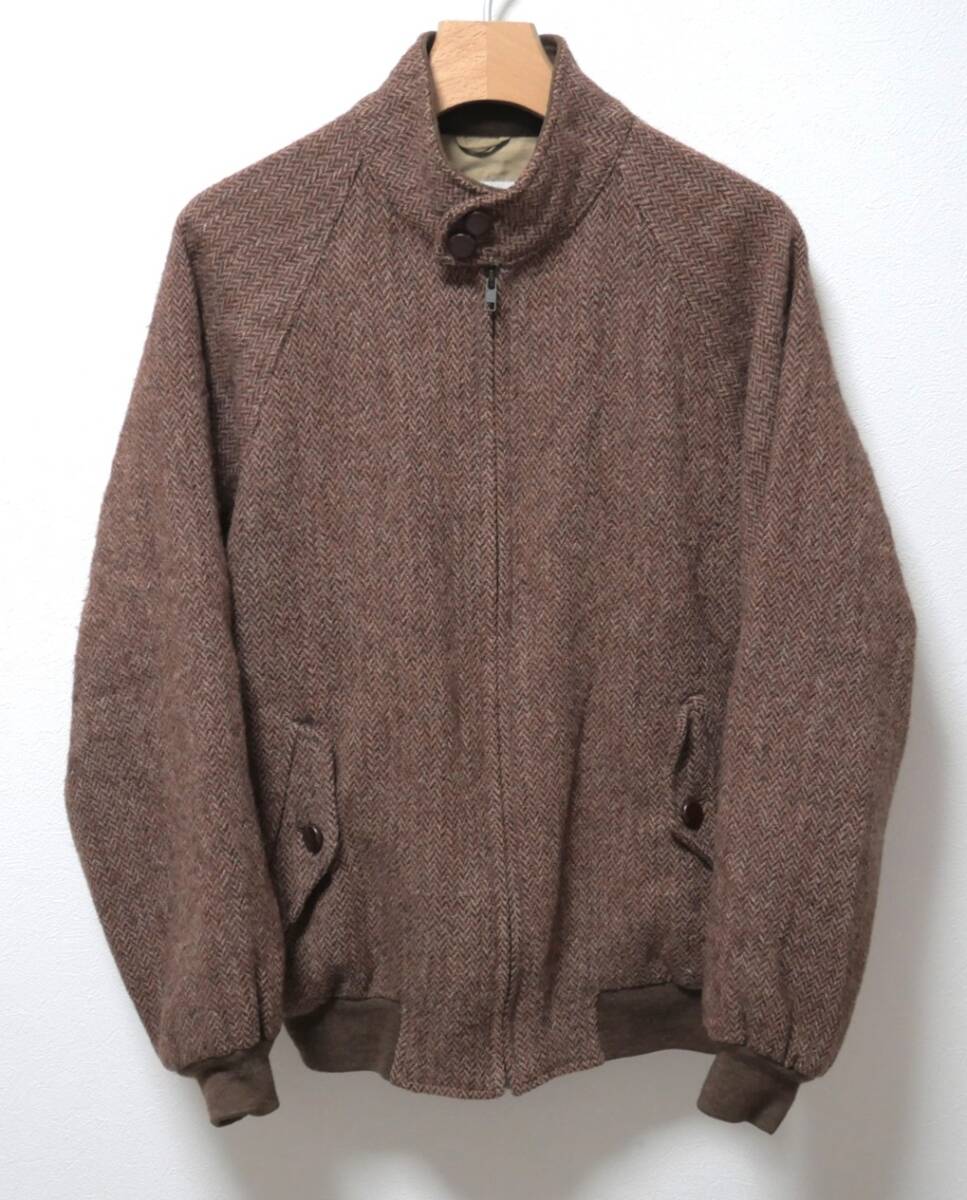 J.PRESS ジェイプレス ツイード ハリントンジャケット 茶 L スイングトップ ブルゾン拍卖