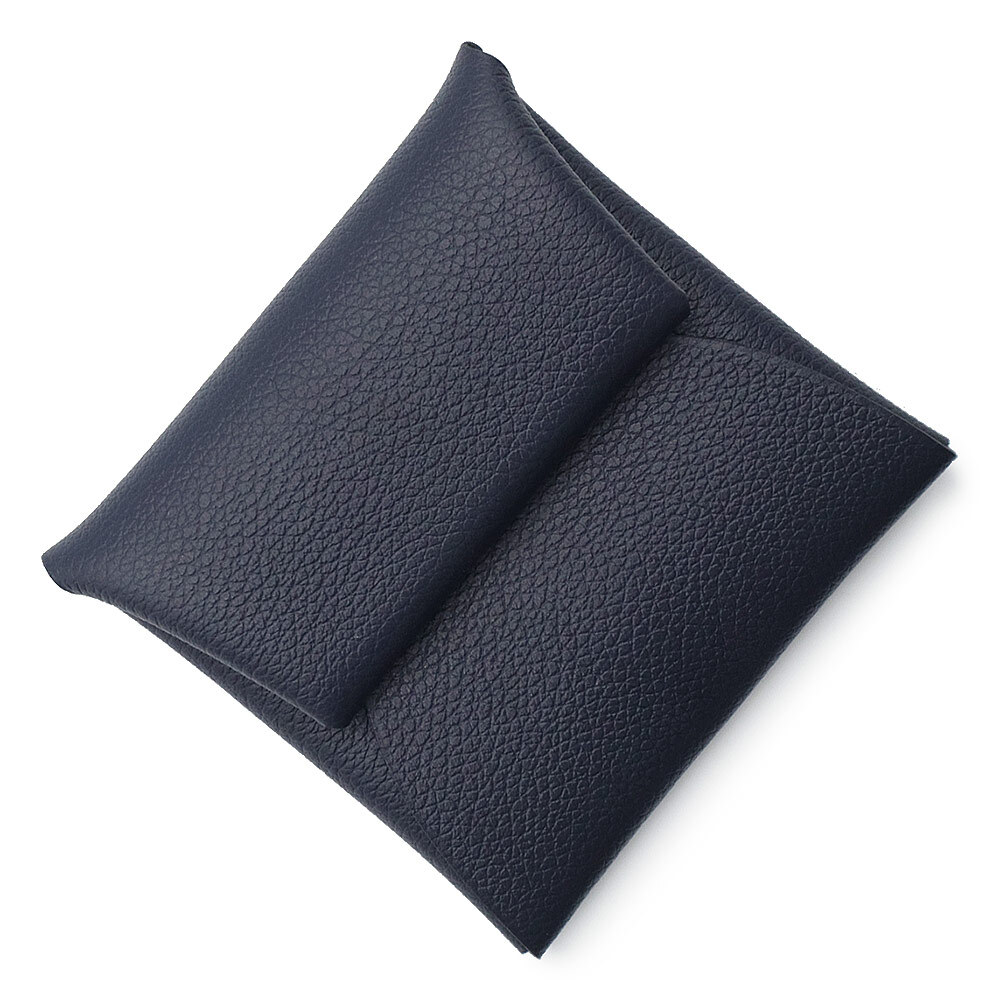 (新品・未使用品)エルメス HERMES バスティア GM コインケース 小銭入れ 財布 ヴォーエバーカラー レザー ブルーニュイ ネイビー U刻印拍卖