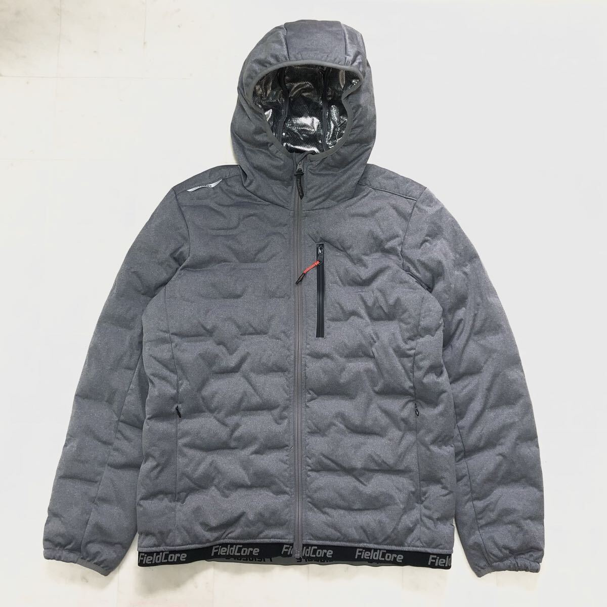 【人気】FieldCore ワークマン エアロストレッチ アルティメットフーデッドパーカー メンズ Mサイズ 中綿ジャケット HW-122拍卖