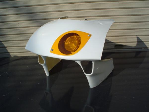 FRP製 NS-1用 耐久アッパーカウル type1 オレンジ ライト付拍卖