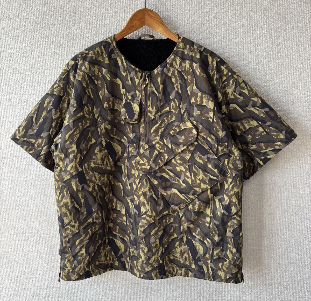 COLUMBIA BLACK LABEL × JS 別注 半袖 リバーシブル ボア プルオーバー M コロンビア ブラックレーベル ジャーナルスタンダー拍卖