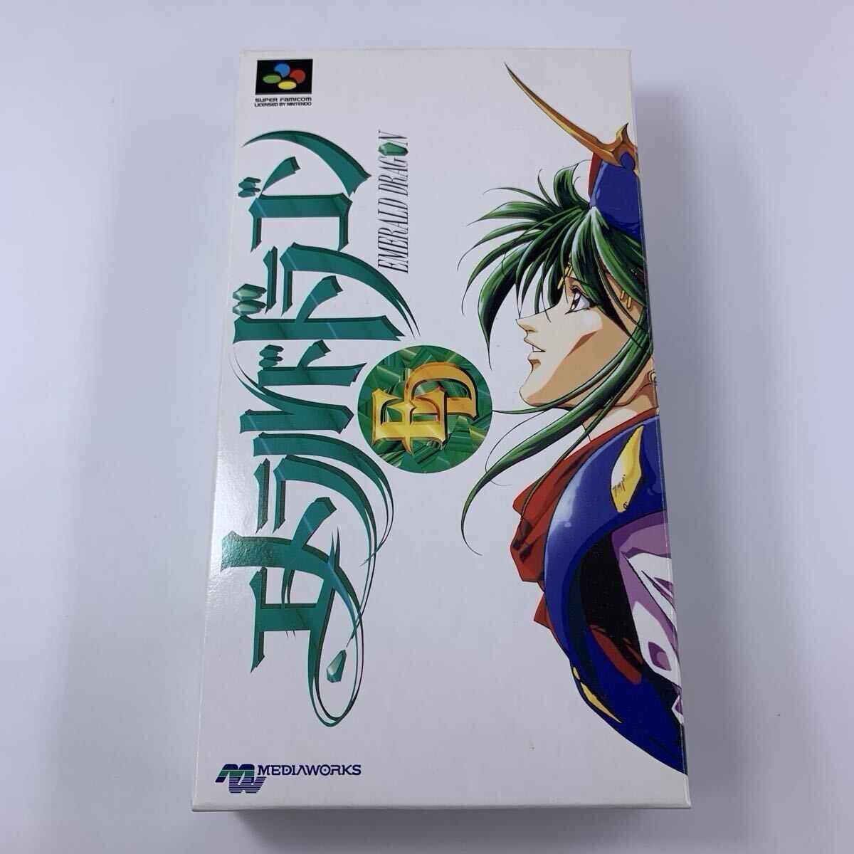 【極美品】スーパーファミコン エメラルドドラゴン SFC 箱感色味光沢良好 傷スレ少なめ拍卖