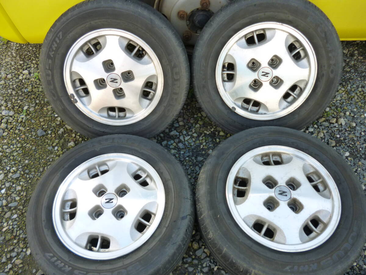 ◇八戸引取のみ 中古 日産 純正 フェアレディZ Z31 アルミホイール 4本セット 15×6.5J +30 PCD114.3 4穴 高速有鉛 オールドタイマー 旧車拍卖