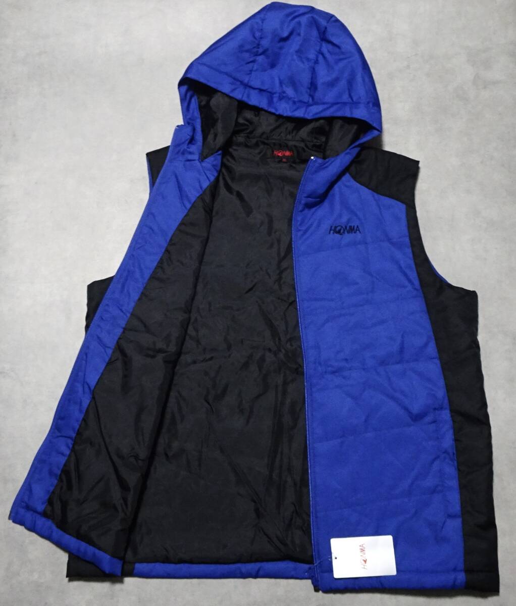 ■未使用■HONMA 本間 ホンマ■GOLF ゴルフ■秋冬/中綿■フーディー■ジップアップ ベスト■大き目/胸周120cm■XL■NL818■拍卖