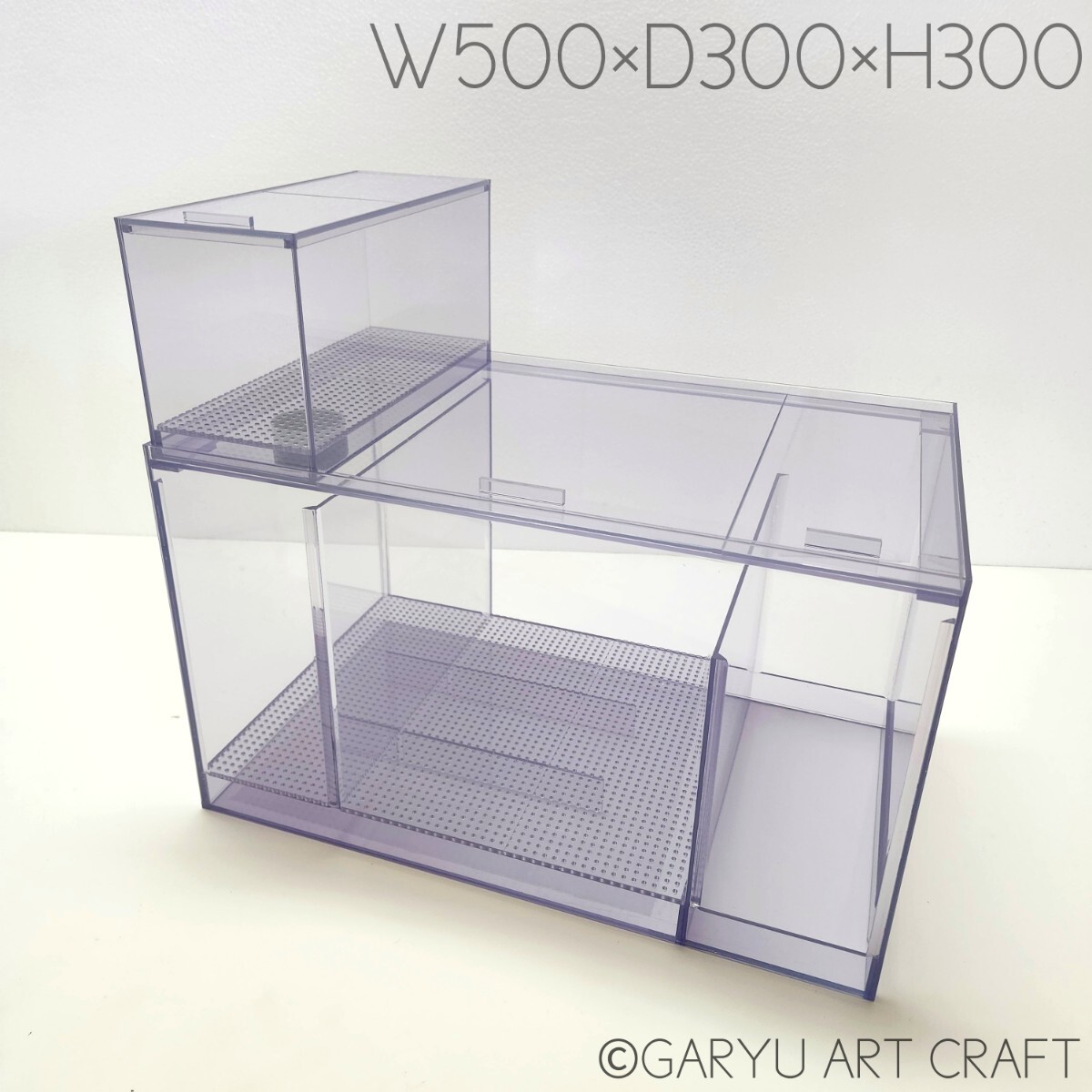 □国産3層式濾過槽□W500×D300×H300□BASIC-MODEL□GARYU ART CRAFT□ オーバーフロー水槽用□ウールボックス等完備□拍卖