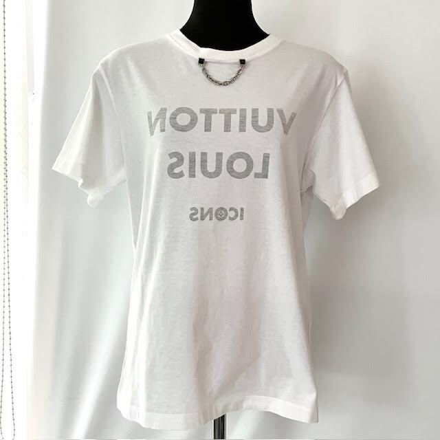 A LOUIS VUITTON ルイヴィトン 半袖シャツ クルーネックT チェーンディティール Lサイズ拍卖