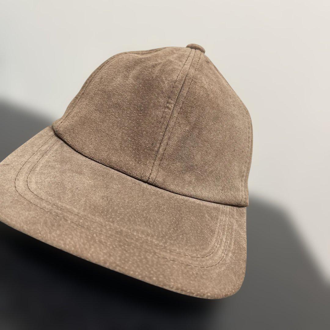 Used 80-90’s pigskinブラウンベースボールキャップピッグスキン拍卖