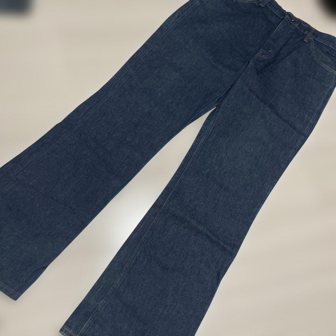 Used 80’s〜diamond doubleU ブーツカットデニム大きめ濃紺拍卖