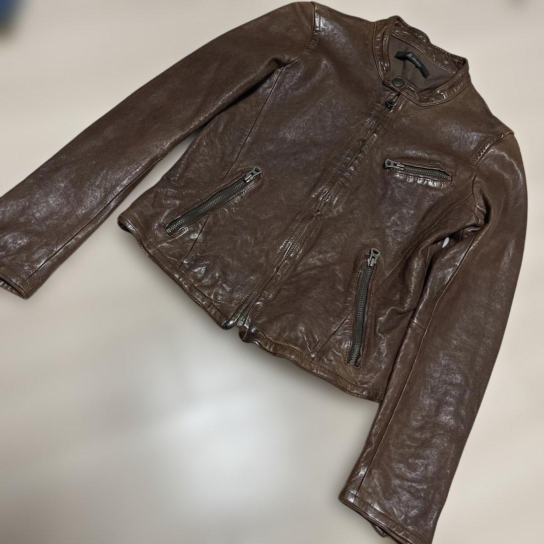Used johnbull ジョンブルシングルブラウンレザー S拍卖