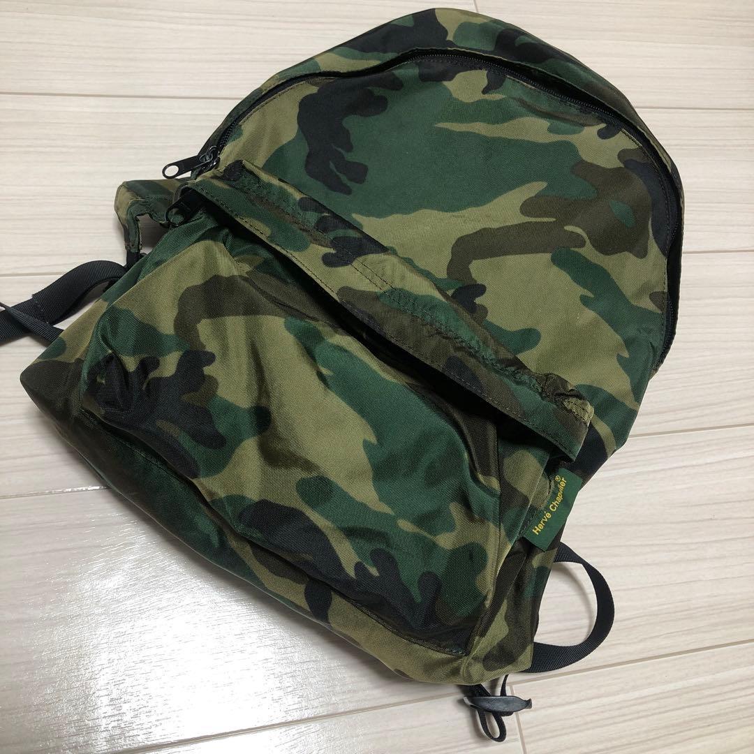 Used HerveChapelierリュック迷彩カモフラージュエルベシャプリエ拍卖
