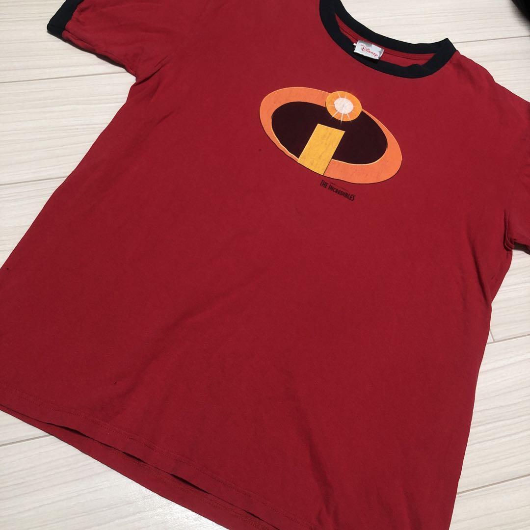 Used 00’sディズニー インクレディブルオフィシャルUSA製リンガーT L拍卖