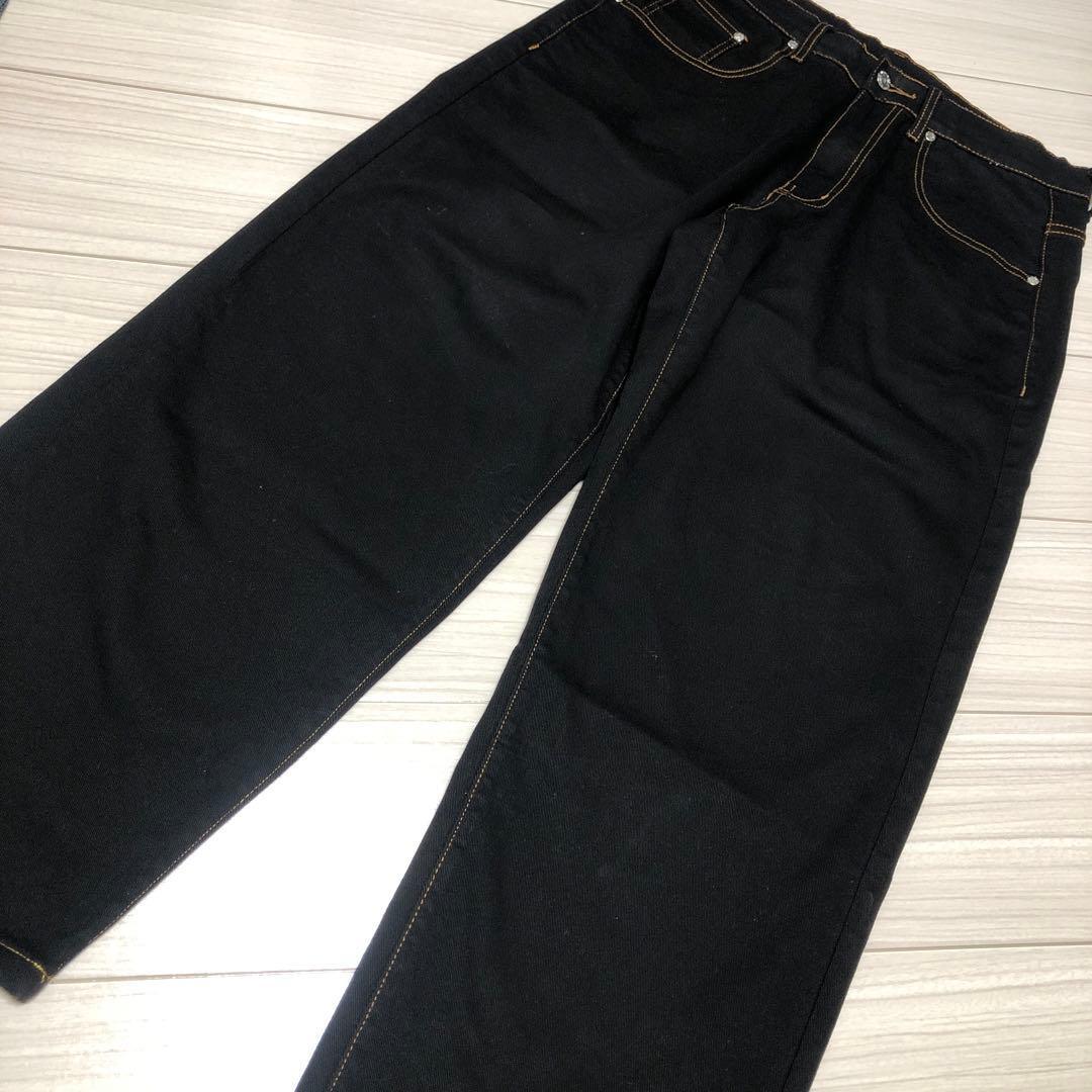 Used D.O.P bboy ビックデニムブラック ワイドレッグデニム32拍卖
