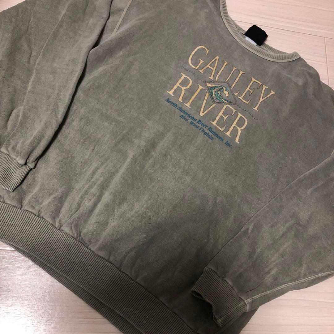 Used 90’sGAULEY RIVER 古着スウェット グレーXLピグメント拍卖