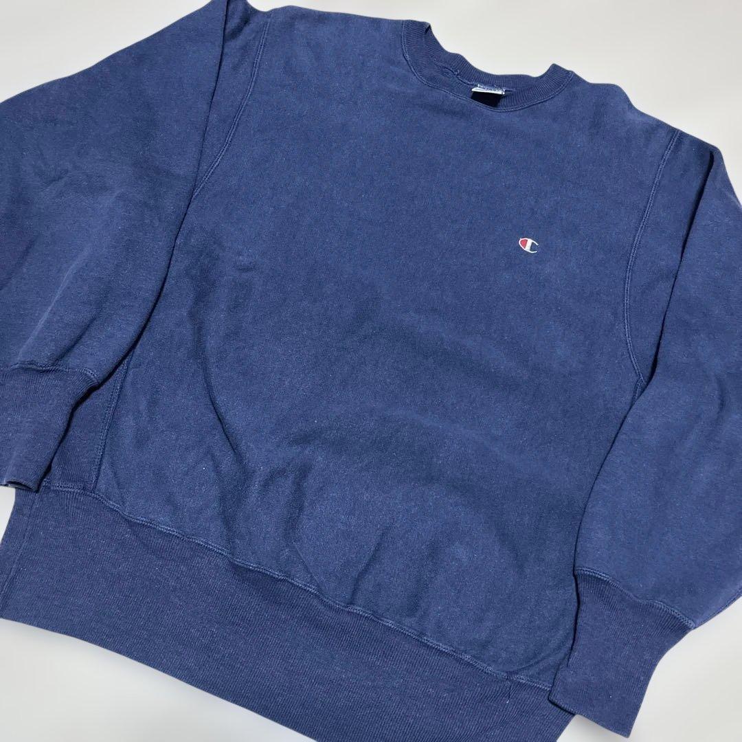 Used 90’s後期USA製チャンピオンリバースウィーブネイビーL美品拍卖