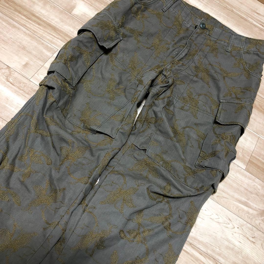 Used 90’s00’s刺繍ミリタリーパンツdiffeducation古着拍卖