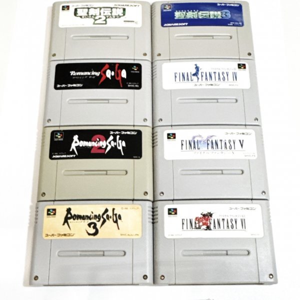 ファイナルファンタジー4・5・6 ロマンシングサガ1・2・3 聖剣伝説2・3 セット ♪動作確認済♪ SFC拍卖