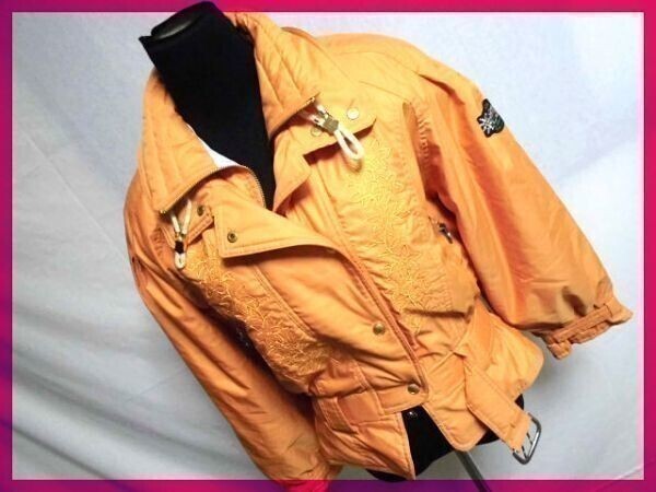 Elbe★デザイン良♪レディース/スキーウエア★サイズM◆オレンジ拍卖