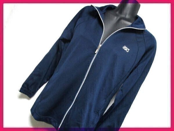 送料無料★アシックス★光沢生地♪スマート/ジャージジャケット◆S紺◇NO.R段A1n拍卖