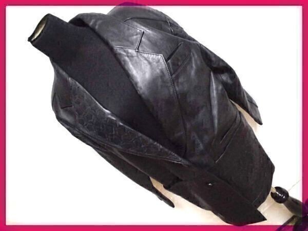 送料無料♪良品★HARAJUKU MOTHER★羊革♪シープレザーコート◆L★黒拍卖