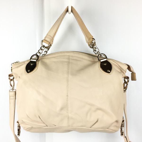2way! PROPORTION BODY DRESSING ハンド/ショルダーバッグ ライトベージュ 管NO.B2-53拍卖