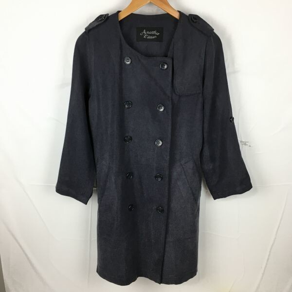 Another Edition/アナザーエディション ノンカラーコート レディースS ダークネイビー ユナイテッドアローズ 管NO.A13-13拍卖