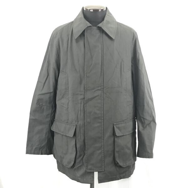 90s-00s★BEAMS/ビームス★コットン/ステンカラーコート【Mens size -M/チャコールグレー】両内ポケット◆BC467W拍卖