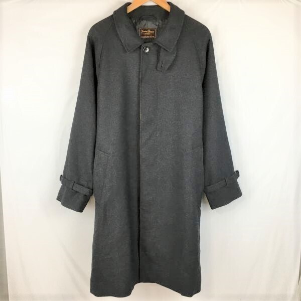 ユナイテッドアローズGLR×チヒロイマイGenuine garment ステンカラーコート サイズ L ダークグレー ロング 管NO.A2-22拍卖