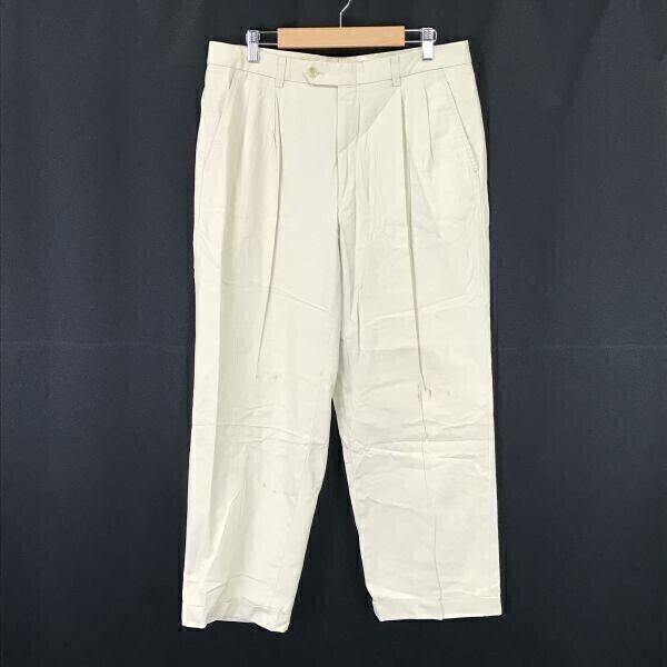 Made in Japan/三陽商会★BURBERRY★テーパードパンツ【Mens size -85/股下68cm/白/white】Pants/Trousers◆BH98-②拍卖