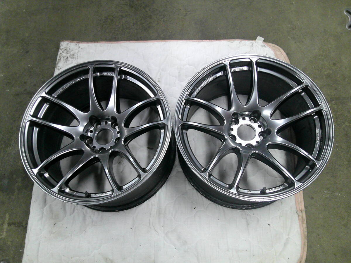 WORK EMOTION CR Kiwami 極 18インチ 9.5J +0 2枚 ワーク グリミットシルバー ウルトラディープテーパー 売り切り拍卖