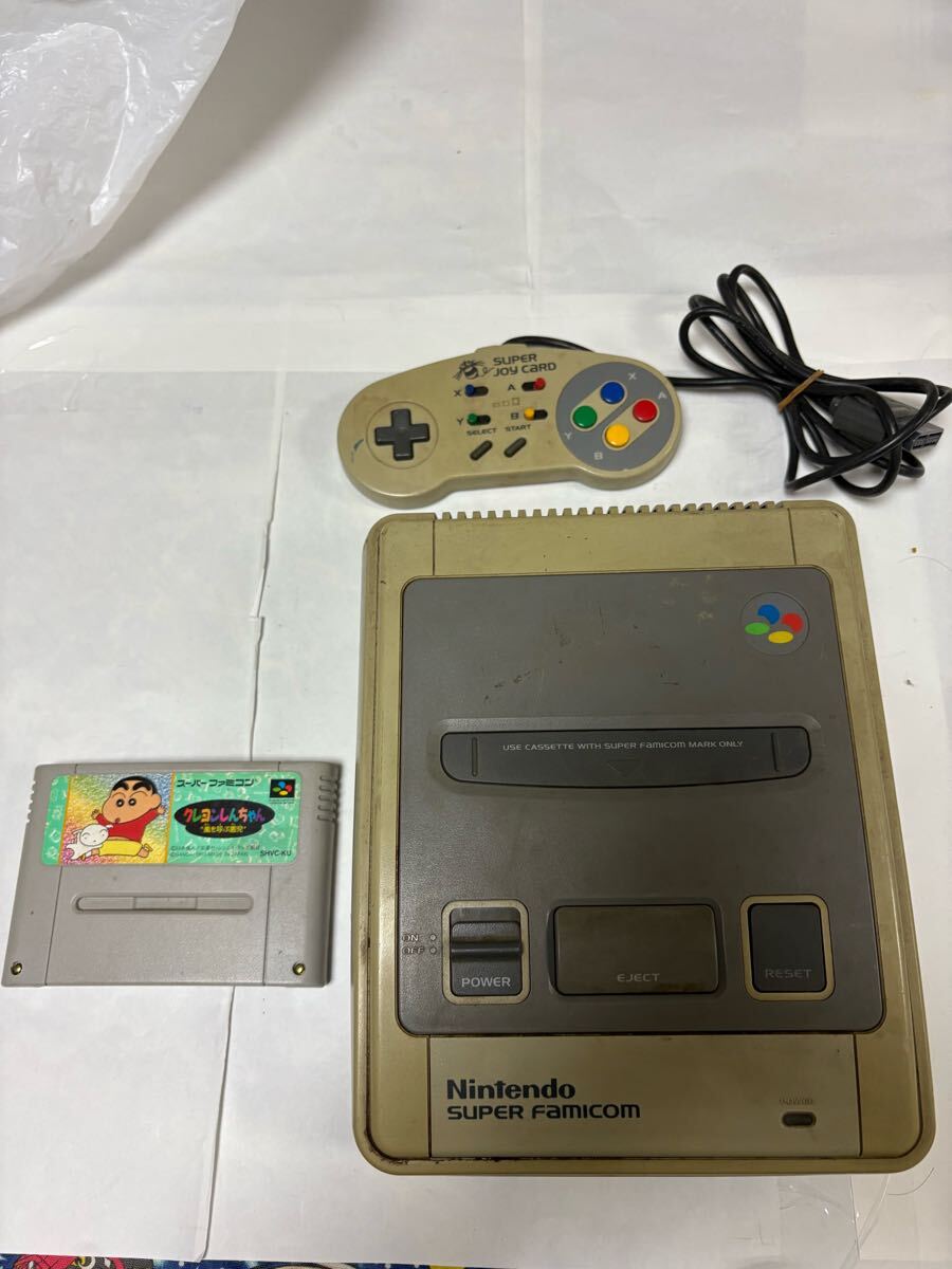 スーパーファミコン Nintendo SHVC-001 任天堂 コントローラー SFC すぐに遊べるセット アダプター スーファミ拍卖