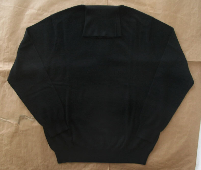 シンプルライフ タートルネックニット 毛100% 家庭洗濯可能 黒 秋冬 LL 新品拍卖