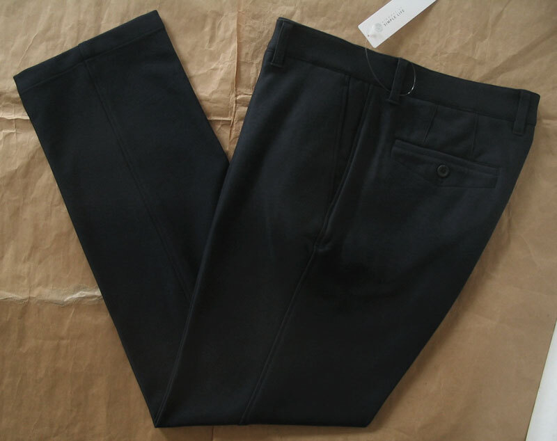シンプルライフ ノータックパンツ 濃紺 綿ポリ ストレッチ 85cm 秋冬 新品拍卖
