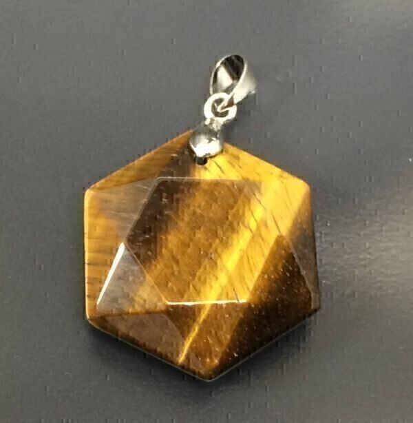 タイガーアイ 虎眼石の六芒星ペンダント ペンダントトップ 光沢の強い逸品 パワーストーン 金運向上の守護石 aB7UriXV 050拍卖