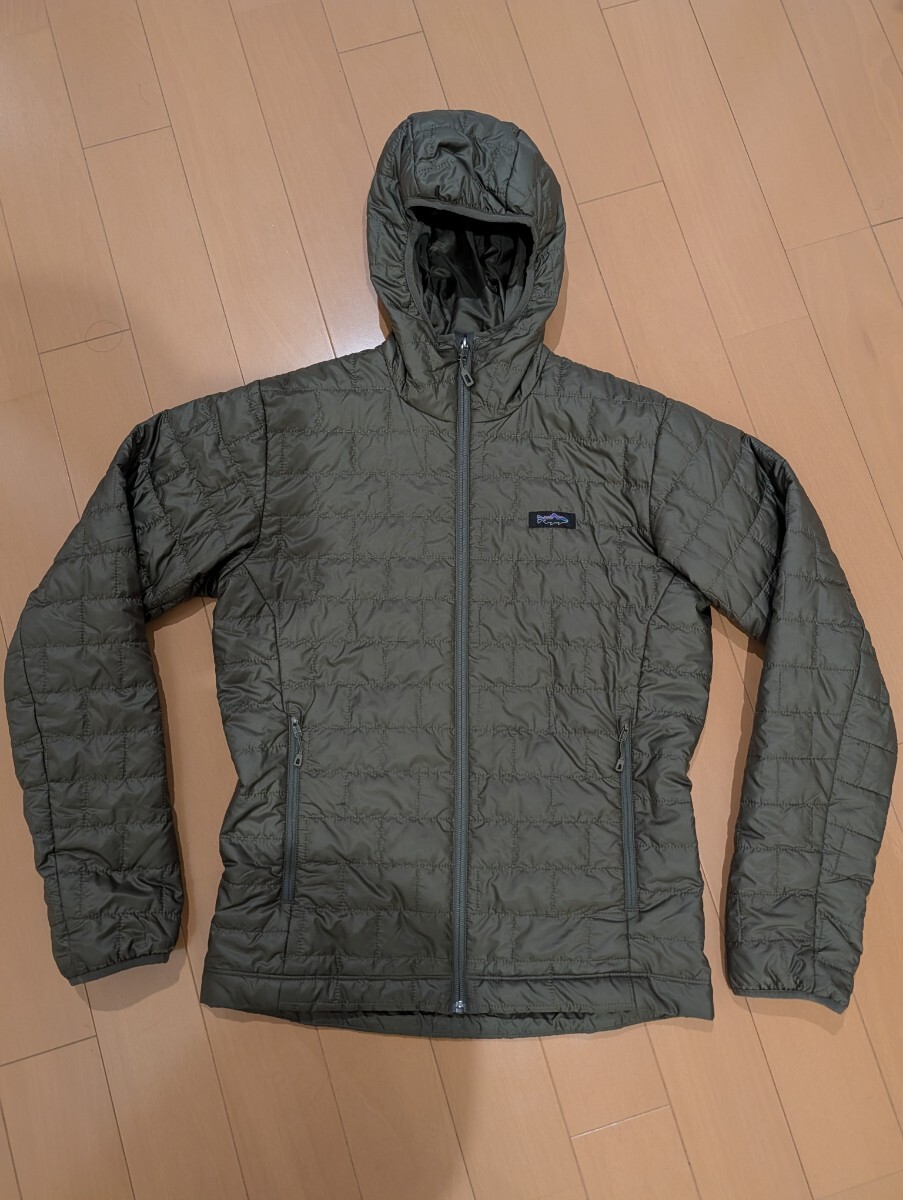 patagonia メンズ・ナノ・パフ・フィッツロイ・トラウト・フーディ S 美品 パタゴニア ナノパフ拍卖