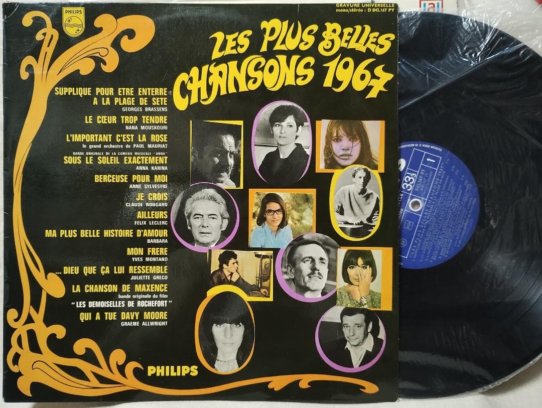 ●LES PLUS BELLES CHANSON 1967年シャンソンコンピ!!★162FP拍卖