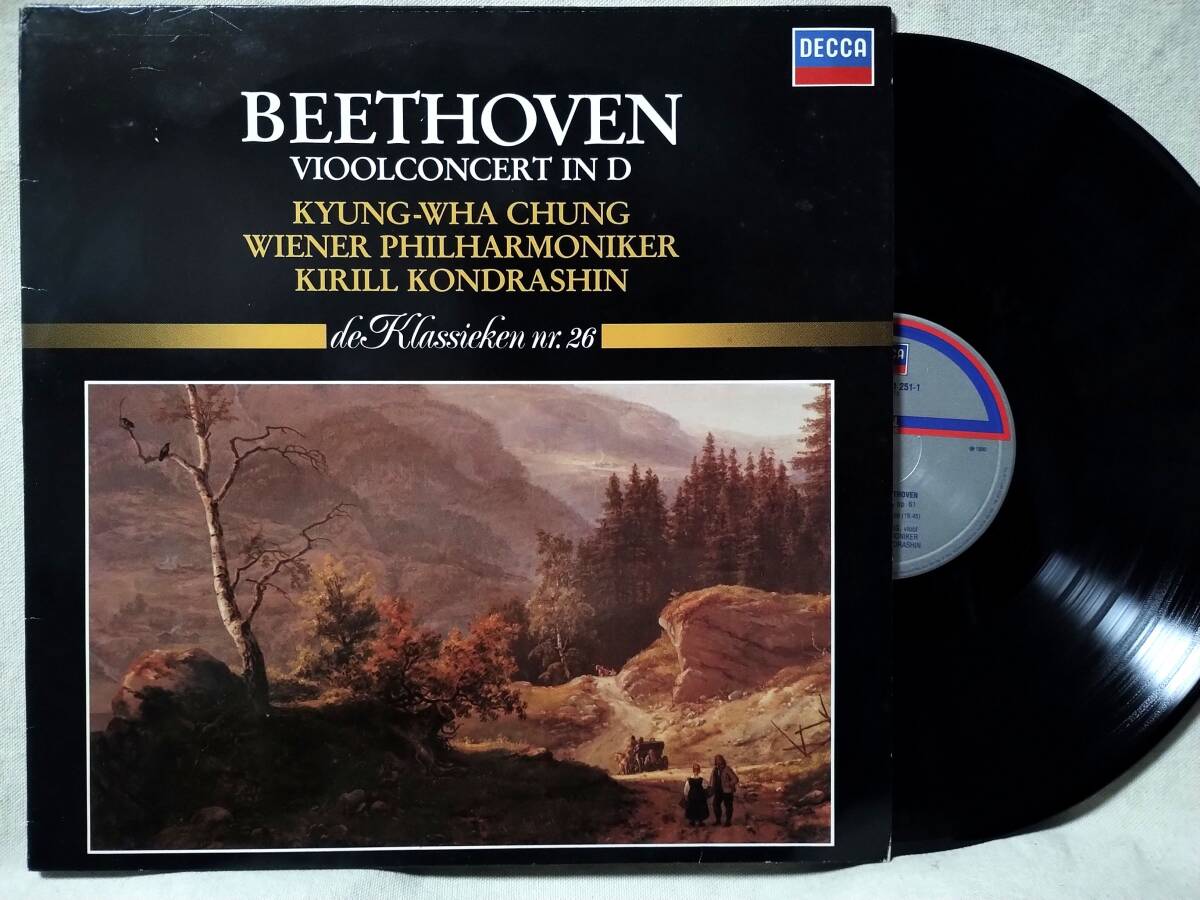 ●ベートーヴェン ヴァイオリン協奏曲★チョンキョンファ / ウィーンフィル / コンダラシン★蘭盤 DECCA★701MP拍卖