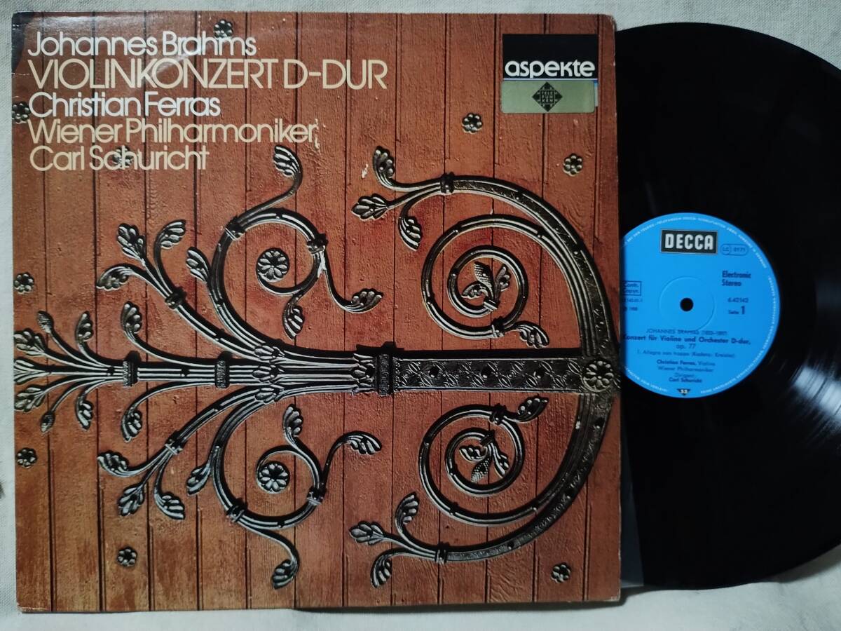 ●ブラームス ヴァイオリン協奏曲★フェラス / ウィーンフィル / シューリヒト★ASPEKTE★西ドイツ盤★9008RP拍卖