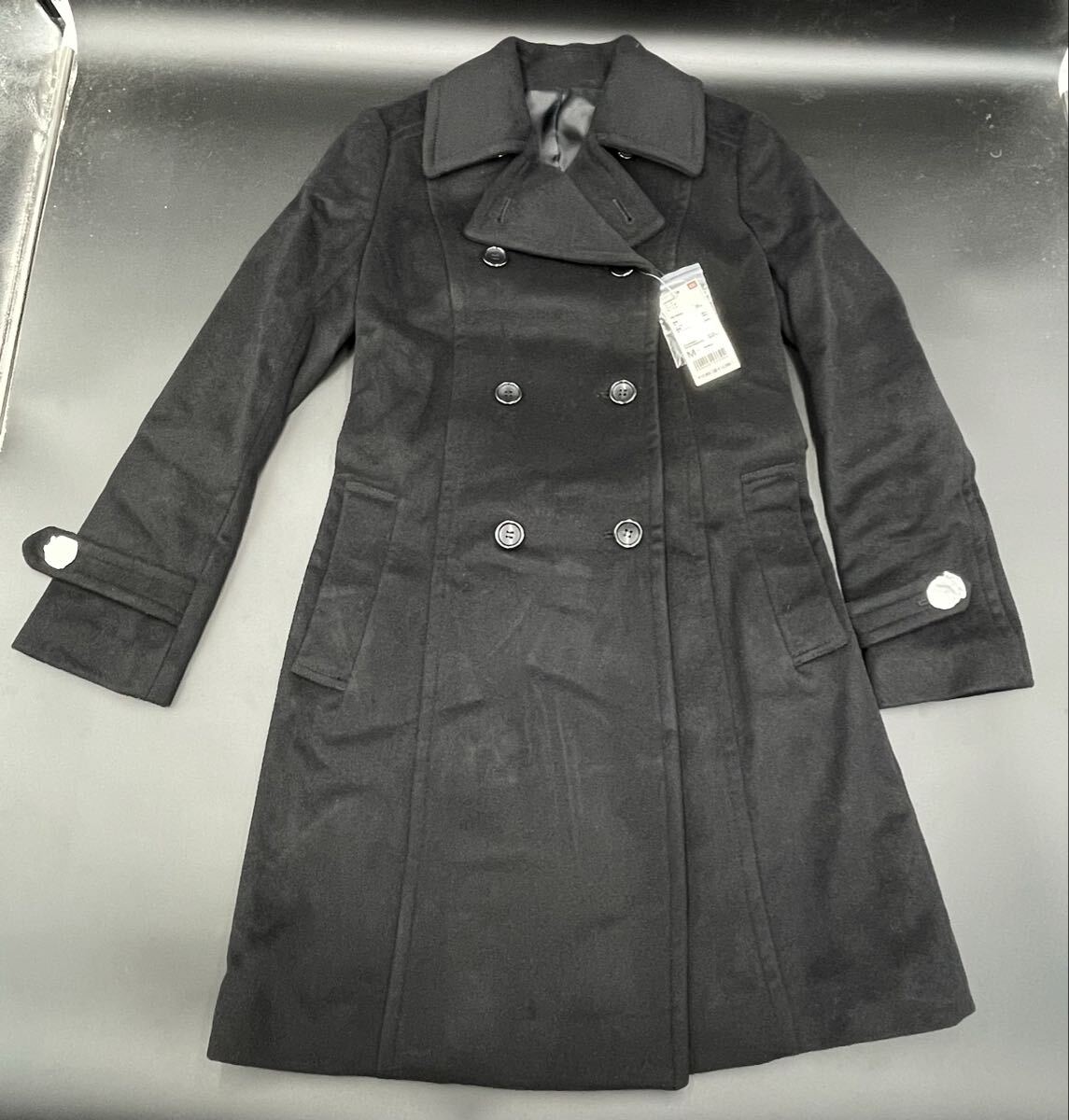 153【未使用・タグ付き・未検品】UNIQLO ユニクロ レディース ウール トレンチ コート+ サイズM拍卖