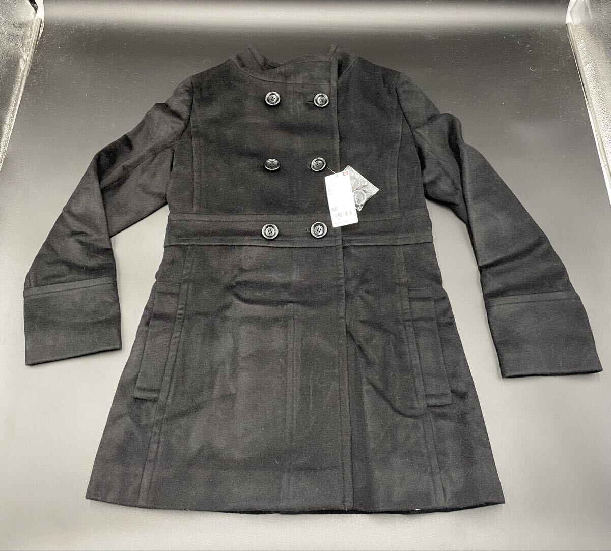152【未使用・タグ付き・未検品】UNIQLO ユニクロ レディース ウール スタンドカラー コート サイズM拍卖